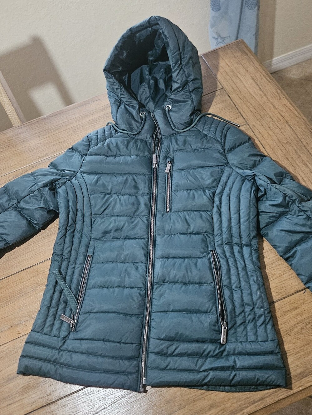 Michael Kors Like New  Hooded Jacket  Dark Green Size Xmall